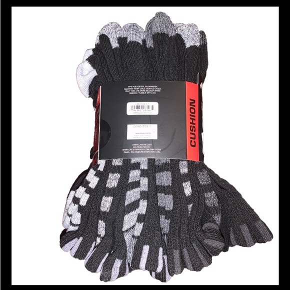 NWT Layer 8 Quick Dry Crew Socks 12Pack Men’s Size 6-12 - Picture 3 of 3